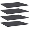 vidaXL Estantes para estanter&iacute;a 4 uds contrachapada gris 60x50x1,5 cm