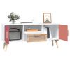 vidaXL Mueble de TV con puertas madera contrachapada 105x30x45 cm