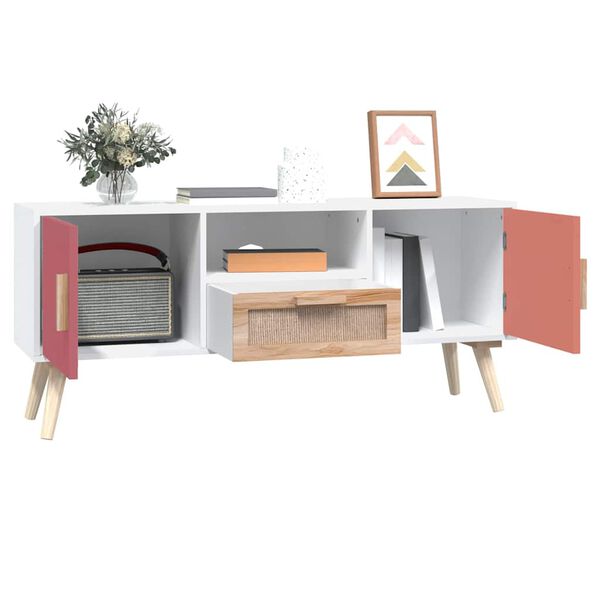 vidaXL Mueble de TV con puertas madera contrachapada 105x30x45 cm