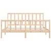 vidaXL Estructura de cama de madera maciza 200x200 cm