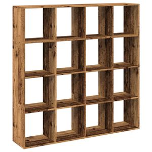 vidaXL Estanter&iacute;a madera de ingenier&iacute;a envejecida 137,5x29x137,5 cm