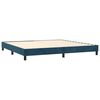 vidaXL Estructura Estructura de cama con somier terciopelo azul oscuro 200x200 cm