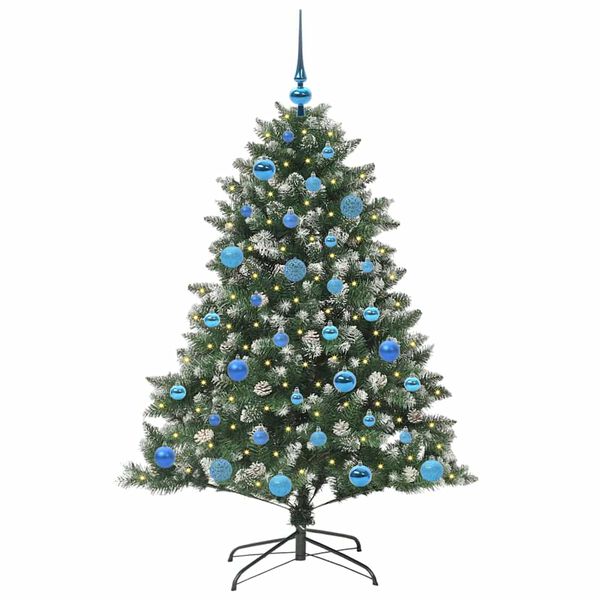 vidaXL &Aacute;rbol de Navidad artificial Verde 150 cm PVC, Pl&aacute;stico y Acero