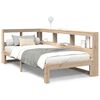 vidaXL Cama con estanter&iacute;a sin colch&oacute;n madera maciza de pino 90x190 cm