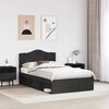 vidaXL Estructura de cama Negro 135 x 190 cm Madera de pino macizo