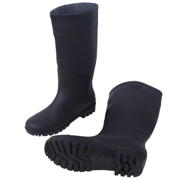 vidaXL Botas de agua negras talla 40