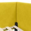 vidaXL Estructura de Cama Esquina con Colch&oacute;n Otro 2 pcs Amarillo
