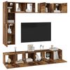 vidaXL Conjunto de mueble de TV 8 pcs Madera envejecida