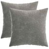 vidaXL Funda de almohada 2 pcs HEERLEN Gris oscuro 35 x 35 cm