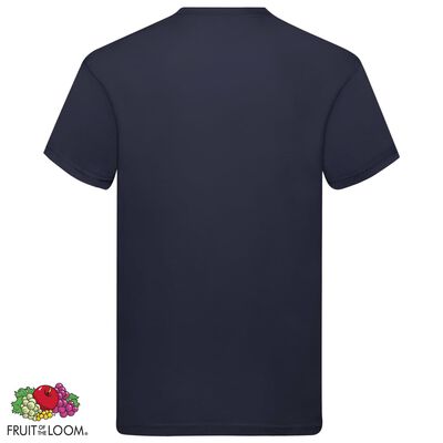 Fruit of the Loom Camisetas originales 5 uds azul marino 3XL algodón