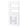 vidaXL Armario de ba&ntilde;o Albuquerque madera blanco 46x24x117,5 cm