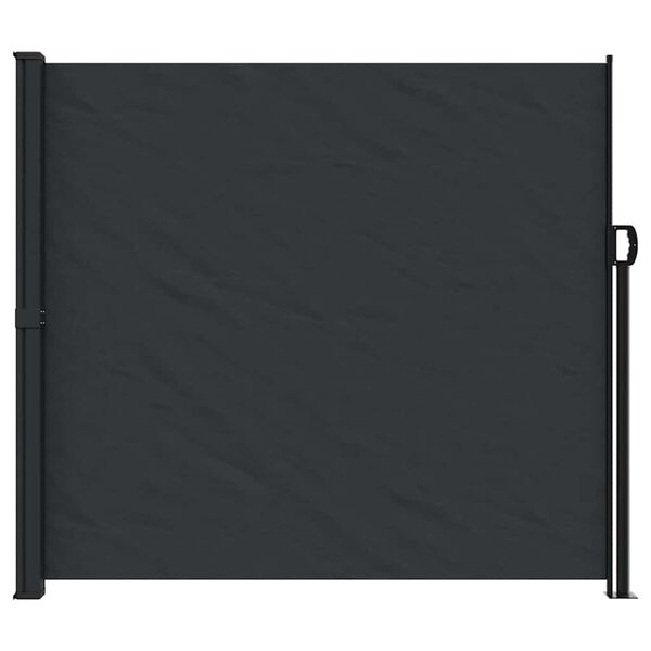 vidaXL Toldo lateral retráctil negro 180x500 cm