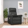 vidaXL Sill&oacute;n de masaje de cuero sint&eacute;tico negro