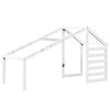vidaXL Techo de cama infantil madera maciza pino blanco 198x97x113 cm