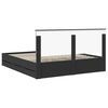 vidaXL Estructura de cama Negro 180 x 200 cm Madera Ingenieril