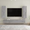 vidaXL Mueble para TV de pared gris Sonoma 30,5x30x110 cm