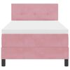vidaXL Cama tipo Box Spring con colch&oacute;n Rosa 80 x 200 cm Terciopelo