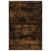 vidaXL Zapatero de madera de ingenier&iacute;a roble ahumado 60x21x87,5 cm