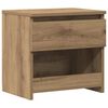 vidaXL Mesita de noche madera de ingenier&iacute;a roble artisian 40x30x39 cm