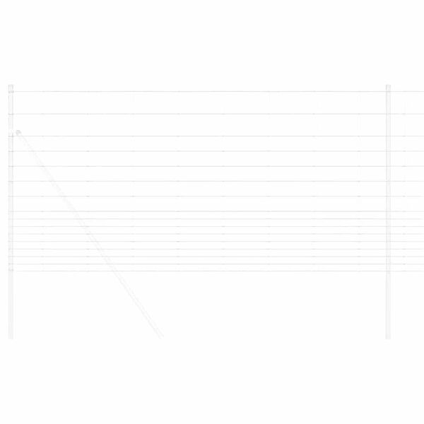 vidaXL Valla de campo Plateado 50 x 1,2 m Acero galvanizado