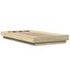 vidaXL Estructura cama con luces LED madera roble Sonoma 100x200 cm
