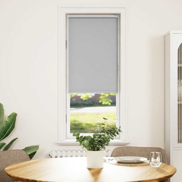vidaXL Estor Enrollable Opaco gris claro 45x175 cm Tela Ancho 40,7 cm