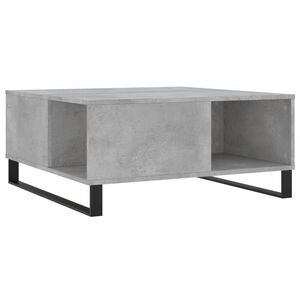 vidaXL Mesa de centro madera contrachapada gris hormig&oacute;n 80x80x36,5 cm