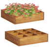 vidaXL Arriate de especias madera maciza de acacia 60x60x15 cm