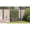 vidaXL Macetero de Jard&iacute;n 3 pcs Marr&oacute;n Acero