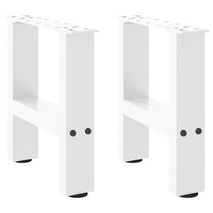 vidaXL Patas para mesa de centro blancas (2 unidades, 30 x 31 cm, acero)
