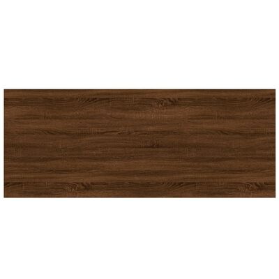 vidaXL Estantes pared 4 uds madera ingeniería marrón 100x40x1,5 cm