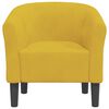 vidaXL Sillón de terciopelo amarillo
