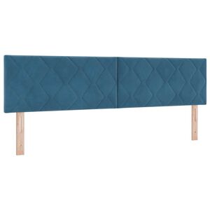 vidaXL Cabecero Azul Oscuro 180 cm Terciopelo