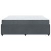vidaXL Estructura de cama con colch&oacute;n Gris oscuro 180 x 200 cm tela