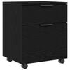 vidaXL Gabinete para Archivos con caj&oacute;n Roble Negro 45 x 38 x 54 cm
