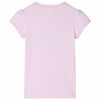Camiseta infantil rosa claro 128