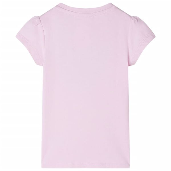 Camiseta infantil rosa claro 128