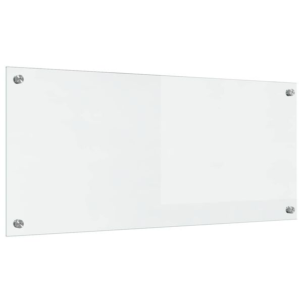 vidaXL Salpicadero de cocina Transparente 90 x 40 cm vidrio templado