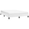 vidaXL Estructura de cama sin colchón cuero sintético blanco 140x190cm