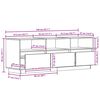 vidaXL Mueble de TV de madera maciza de pino 140x37x50 cm