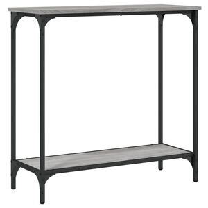 vidaXL Mesa consola madera de ingenier&iacute;a gris Sonoma 75x30,5x75 cm