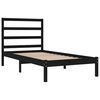 vidaXL Estructura de cama madera maciza de pino negra 100x200 cm