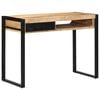 vidaXL Escritorio 100x50x75 cm madera maciza mango