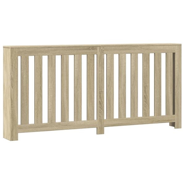 vidaXL Cubierta de radiador madera ingenier&iacute;a roble Sonoma 175x20x82cm