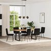 vidaXL Silla de comedor 6 unidades terciopelo negro