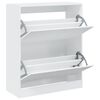 vidaXL Zapatero de madera de ingenier&iacute;a blanco 80x34x96,5 cm