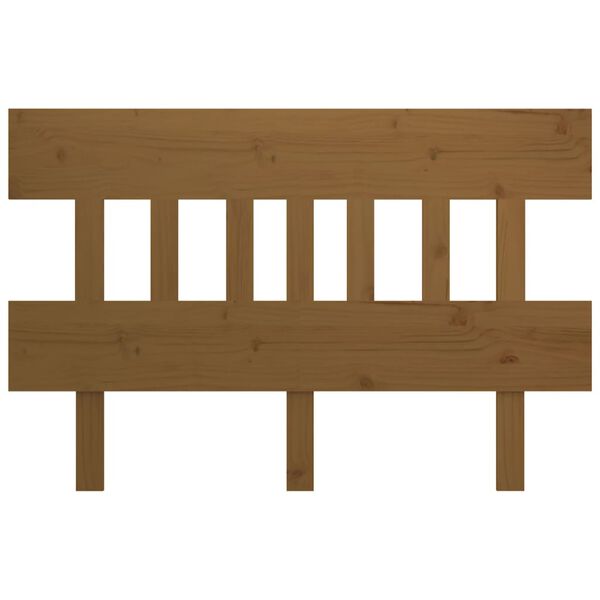 vidaXL Cabecero de cama madera maciza de pino marrón miel 183,5x3x81cm