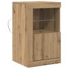 vidaXL Aparador LED 41 x 37 x 67 cm Madera de ingenier&iacute;a Roble artisan
