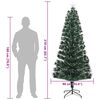 vidaXL Árbol de Navidad artificial Verde 210 cm PVC
