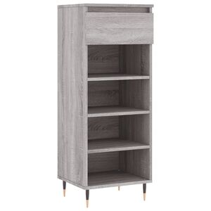 vidaXL Zapatero madera contrachapada gris Sonoma 40x36x105 cm